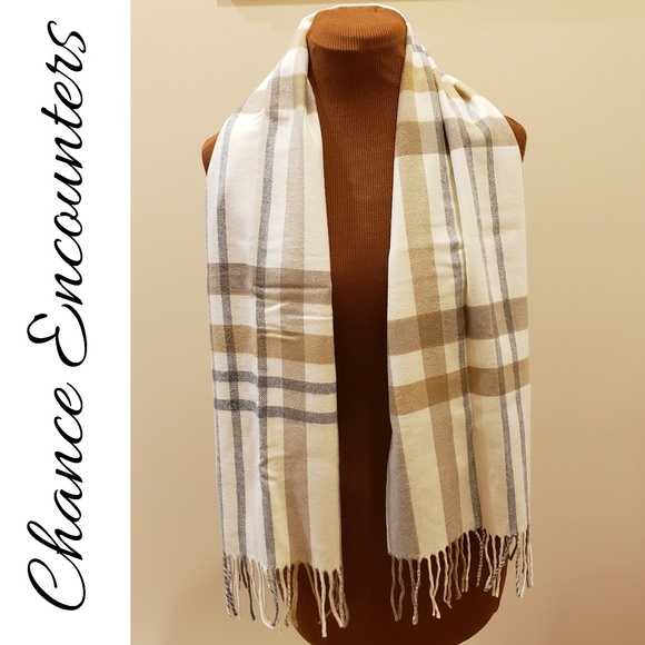 Cashmink Plaid Scarf - Picture 1 of 3